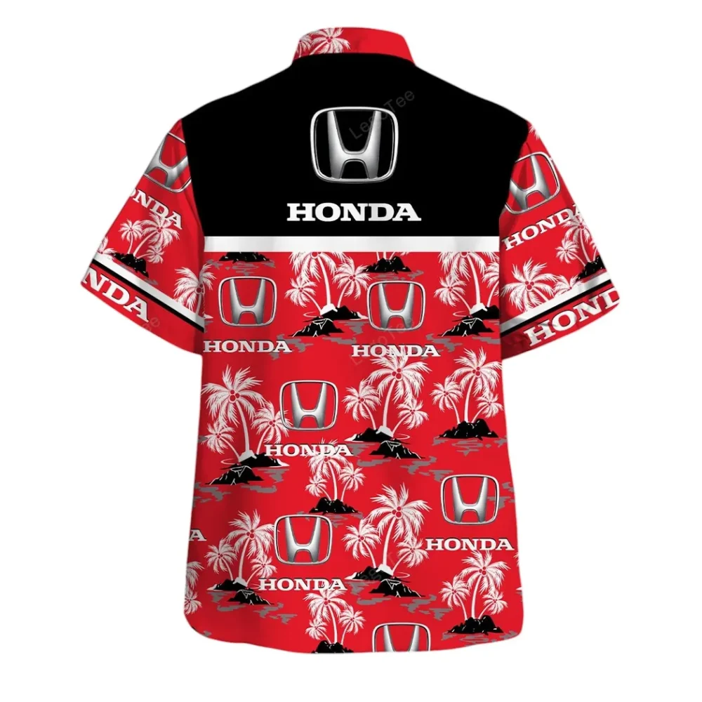 Hatchback Hawaiian Shirt Exclusive Logo, Road-Trip Ready Button Shirt CAR144 - Image 3