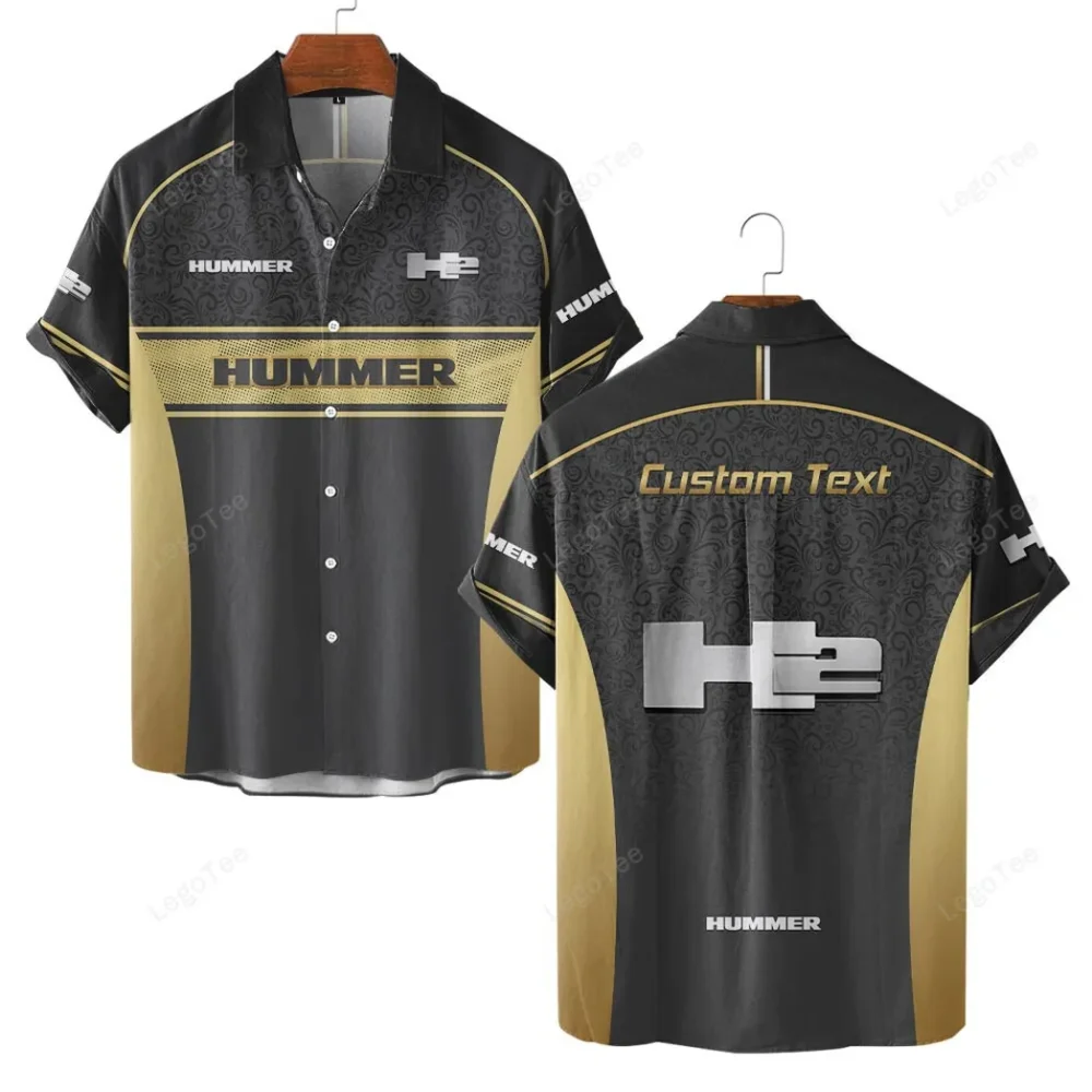 Heavy-Duty 4x4 Hawaiian Shirt Exclusive Logo, Speed Legend Button Shirt CAR137 - Image 2