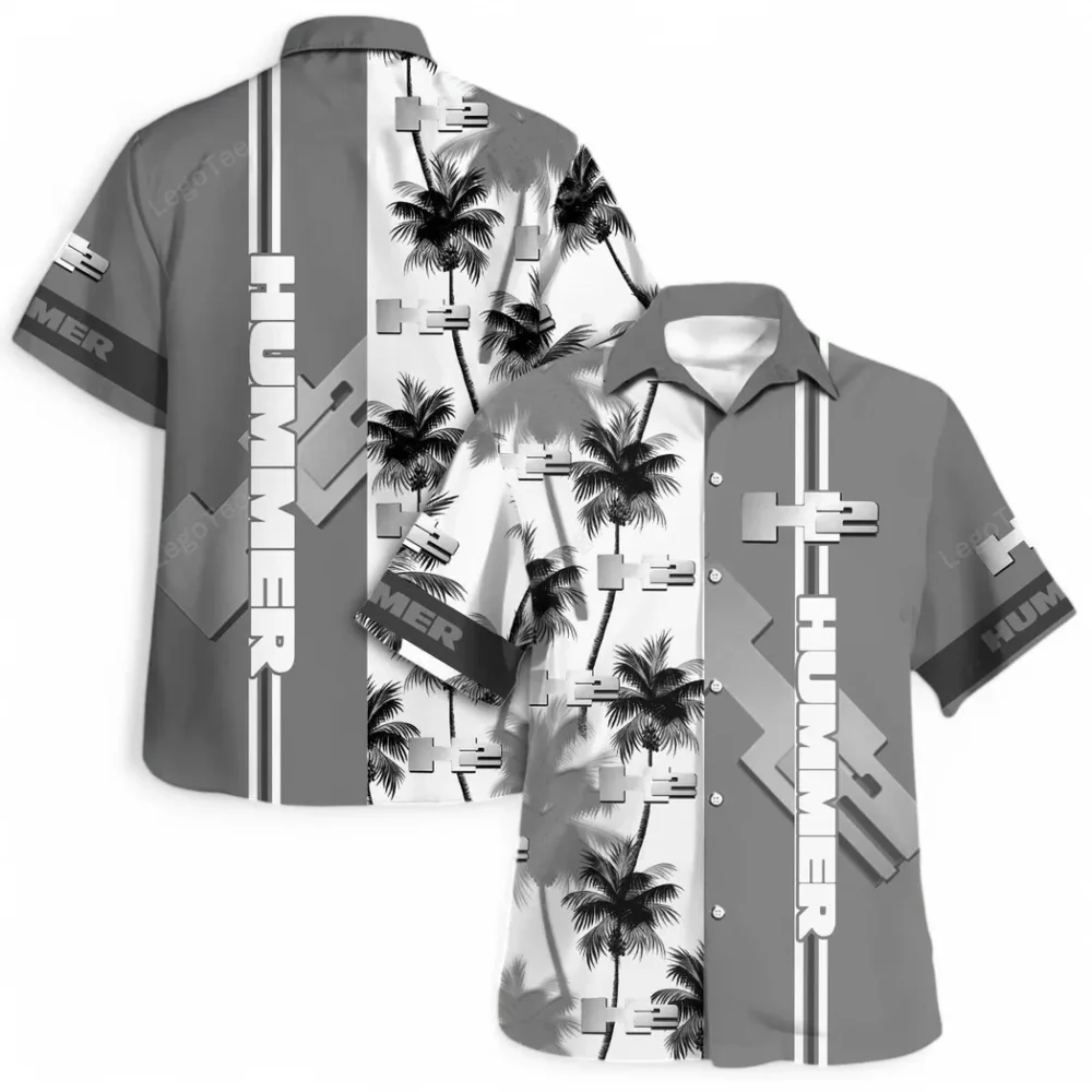 Adventure-Ready Hawaiian Shirt Exclusive Logo, Car Meet Button Shirt CAR143 - Image 4
