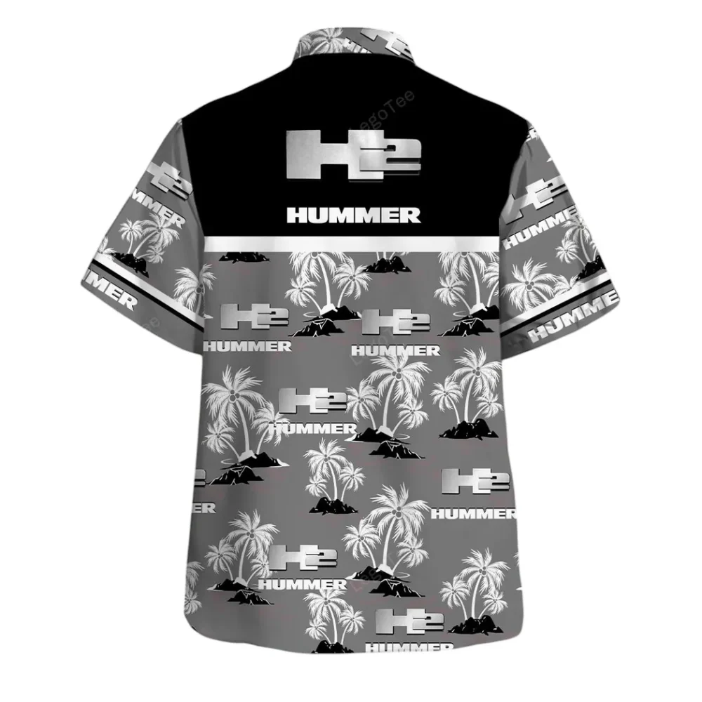 Large Off-Road SUV Hawaiian Shirt Exclusive Logo, Hot Rod Button Shirt CAR144 - Image 3