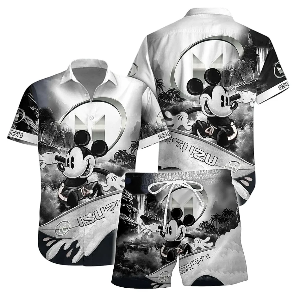 Durable Truck Hawaiian Shirt Exclusive Logo, Chrome Wave Button Shirt CAR151 - Image 2