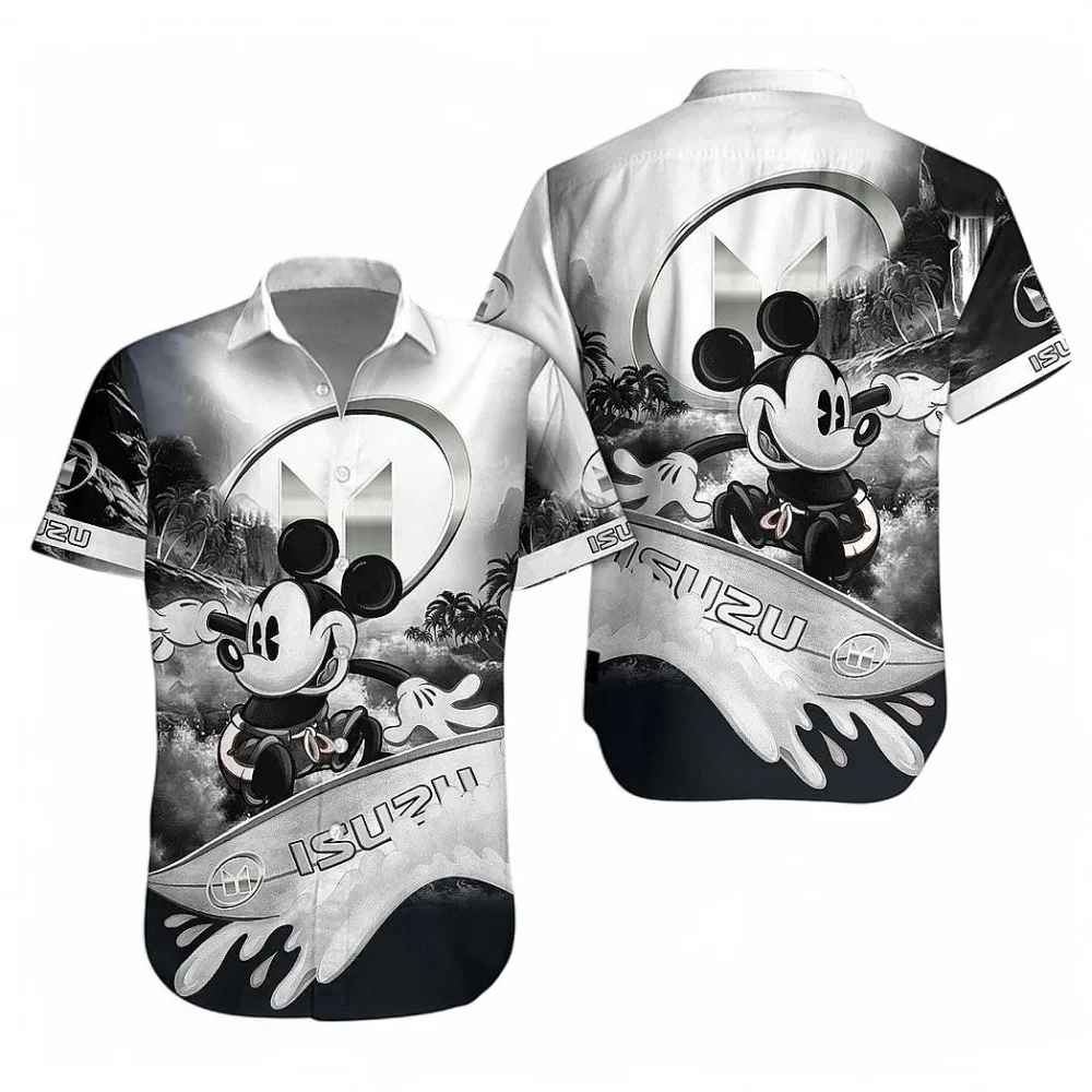 Durable Truck Hawaiian Shirt Exclusive Logo, Chrome Wave Button Shirt CAR151 - Image 3