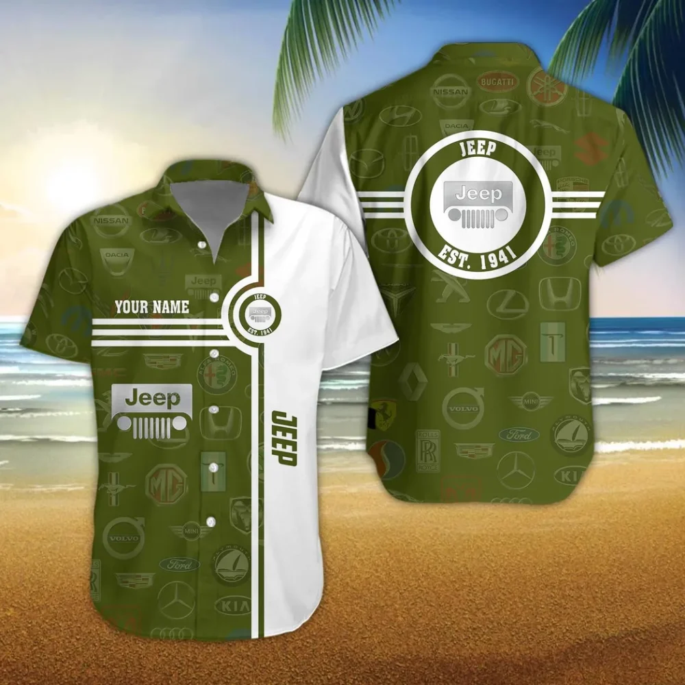 Adventure Car Hawaiian Shirt Exclusive Logo, Rider's Paradise Button Shirt CAR174 - Image 3
