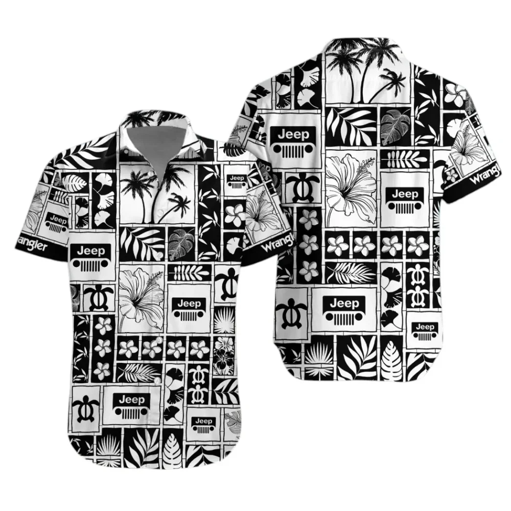 Off-Road Vehicle Hawaiian Shirt Exclusive Logo, Gearhead Style Button Shirt CAR350 - Image 2