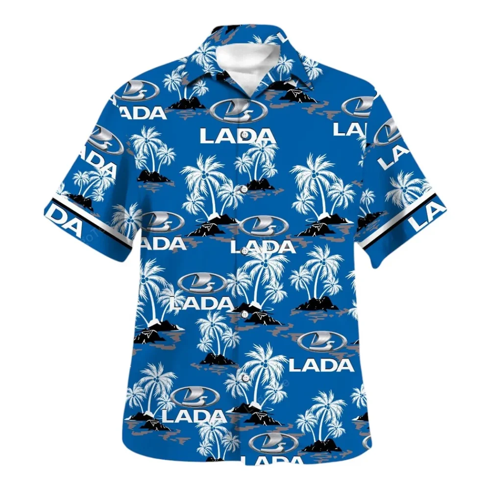 Family Car Hawaiian Shirt Exclusive Logo, Car Meet Button Shirt CAR144 - Image 2