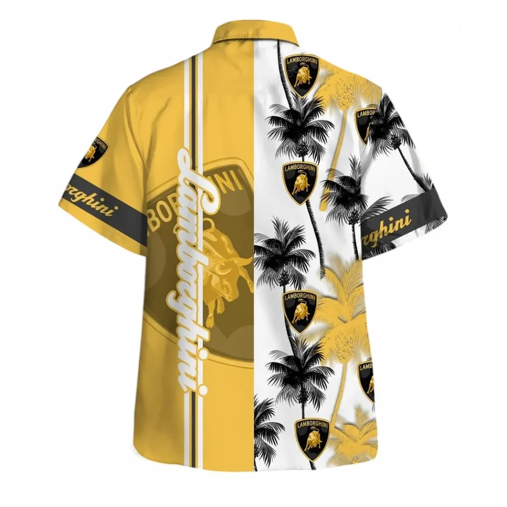 Performance Car Hawaiian Shirt Exclusive Logo, Hot Rod Button Shirt CAR143 - Image 3