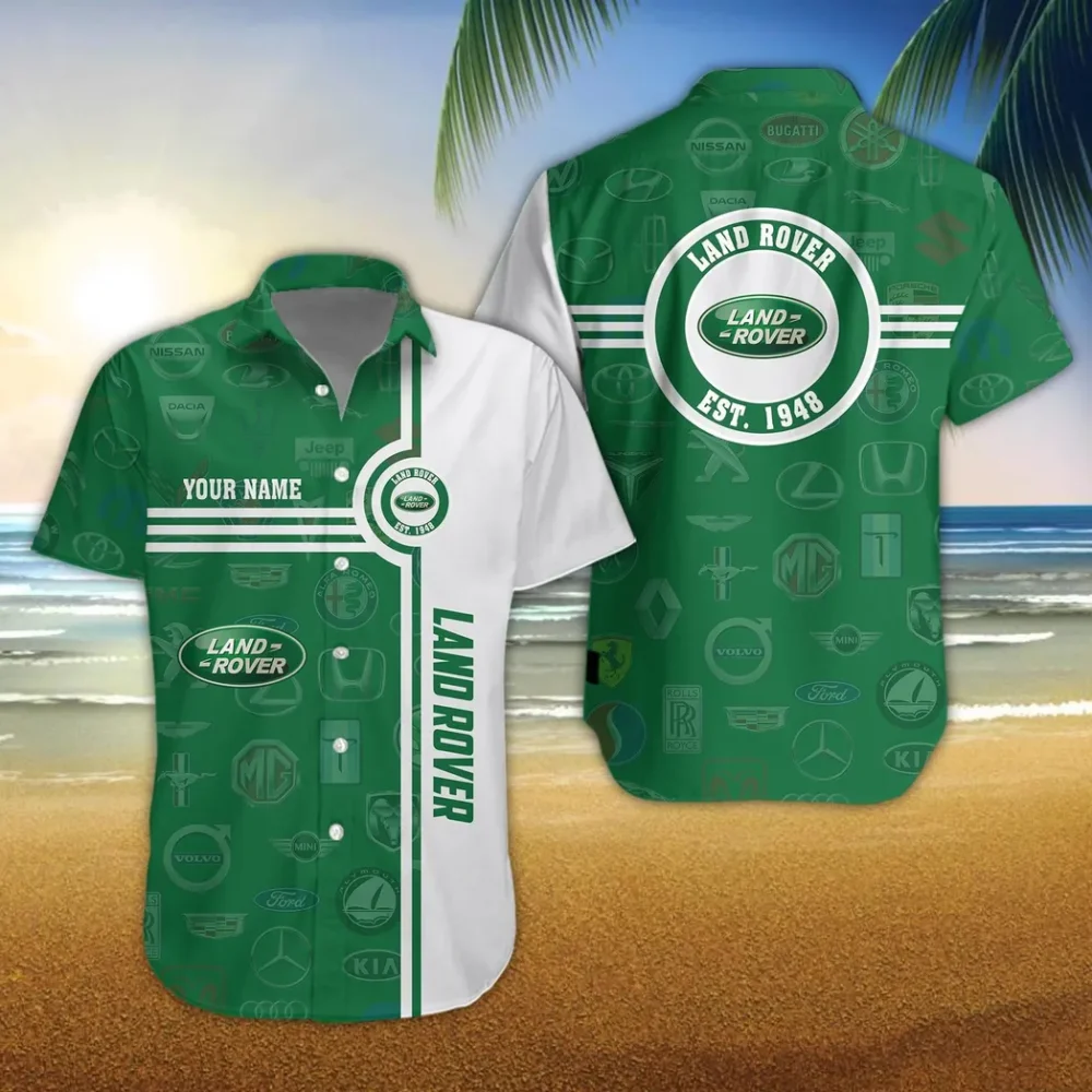 All-Terrain SUV Hawaiian Shirt Exclusive Logo, Motorsport Vibe Button Shirt CAR174 - Image 3