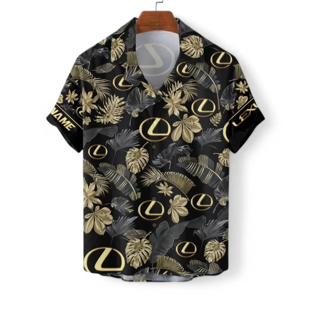 Prestige Sedan Hawaiian Shirt Exclusive Logo, Custom Garage Button Shirt CAR139 - Image 3