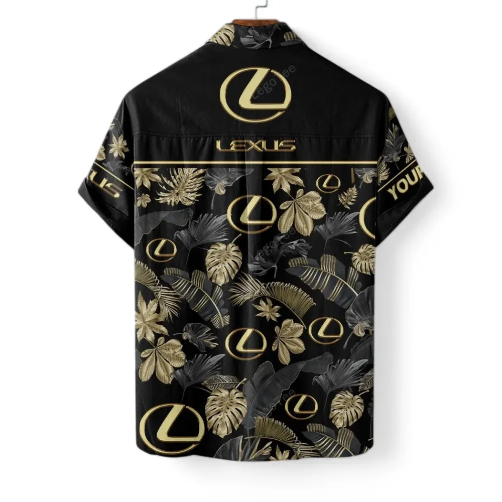 Prestige Sedan Hawaiian Shirt Exclusive Logo, Custom Garage Button Shirt CAR139 - Image 4