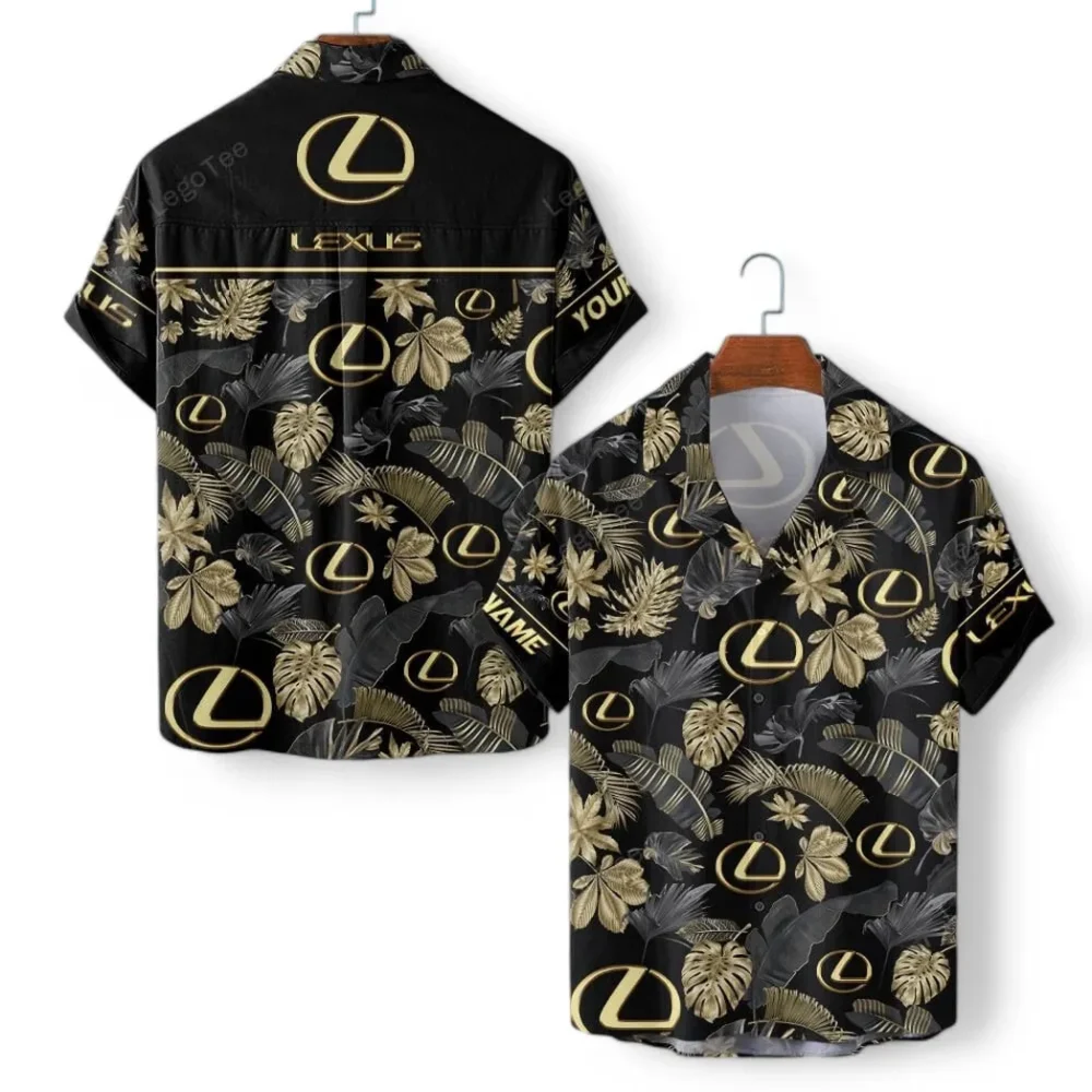Prestige Sedan Hawaiian Shirt Exclusive Logo, Custom Garage Button Shirt CAR139 - Image 2