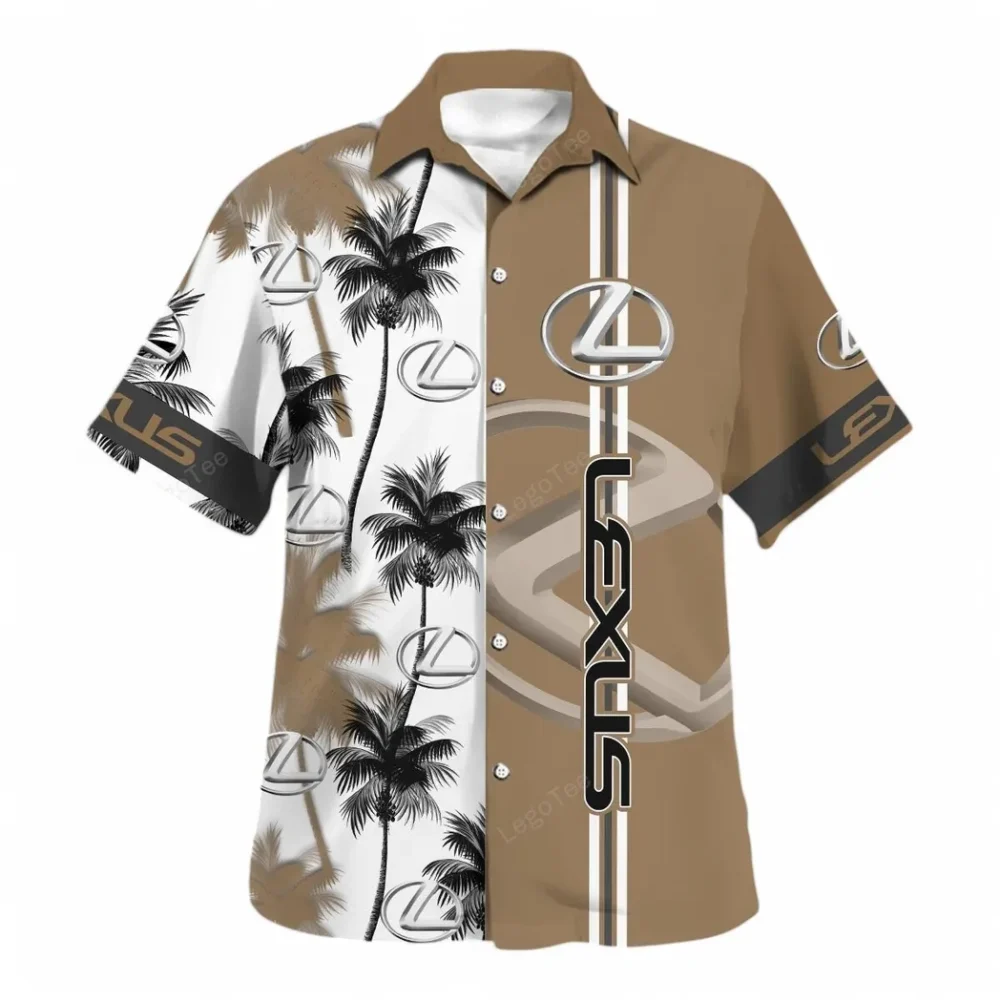 Premium Sedan Hawaiian Shirt Exclusive Logo, Road-Trip Ready Button Shirt CAR143 - Image 2