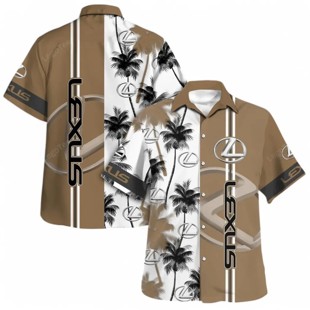 Premium Sedan Hawaiian Shirt Exclusive Logo, Road-Trip Ready Button Shirt CAR143 - Image 4