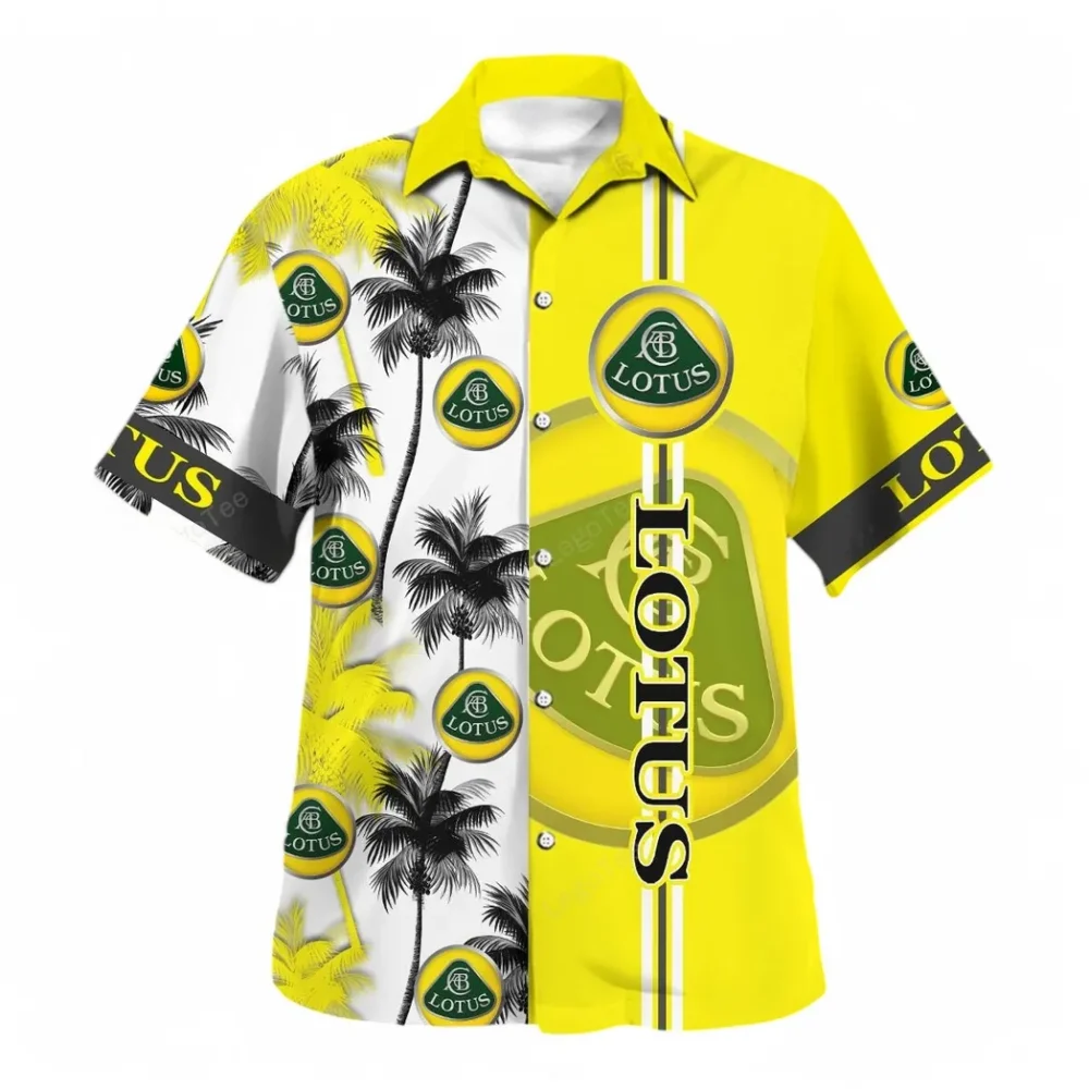 Racing-Inspired Car Hawaiian Shirt Exclusive Logo, Open Road Button Shirt CAR143 - Image 2