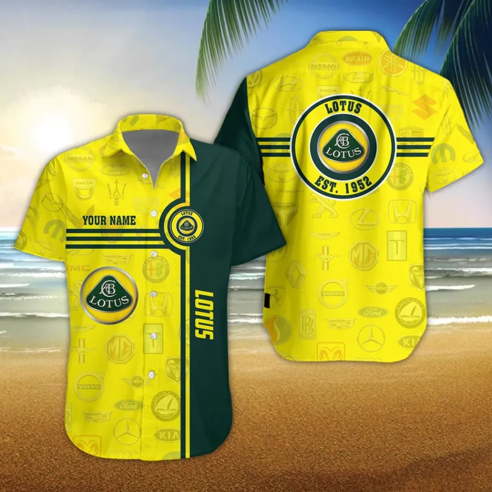 Track Day Vehicle Hawaiian Shirt Exclusive Logo, Highway Cruise Button Shirt CAR174 - Image 3