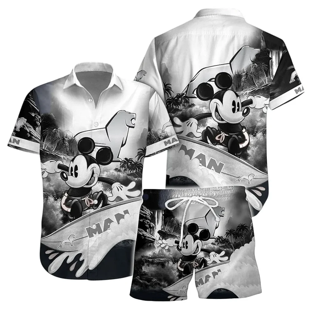 Hauling Auto Hawaiian Shirt Exclusive Logo, Retro Driver Button Shirt CAR151 - Image 2