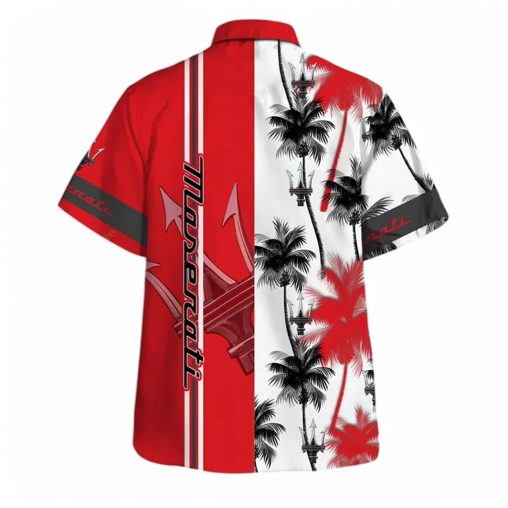 Supercar Hawaiian Shirt Exclusive Logo, Motorsport Vibe Button Shirt CAR143 - Image 3