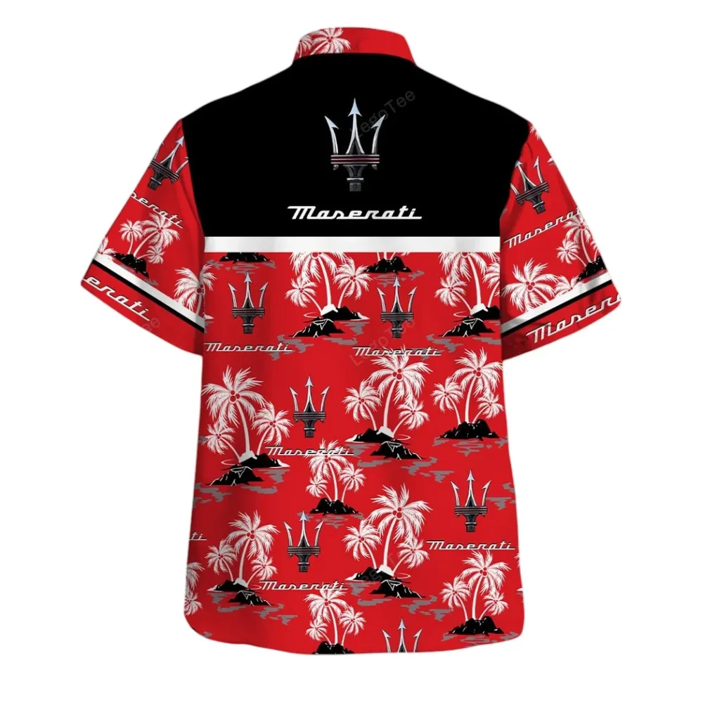 Performance Car Hawaiian Shirt Exclusive Logo, Auto Fan Button Shirt CAR144 - Image 3