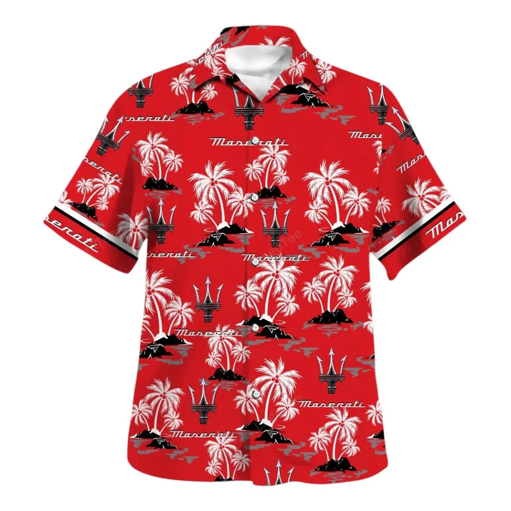 Performance Car Hawaiian Shirt Exclusive Logo, Auto Fan Button Shirt CAR144 - Image 2