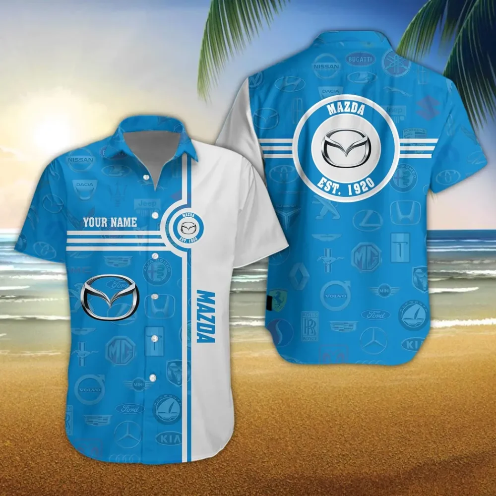 Performance Coupe Hawaiian Shirt Exclusive Logo, Gearhead Style Button Shirt CAR174 - Image 3