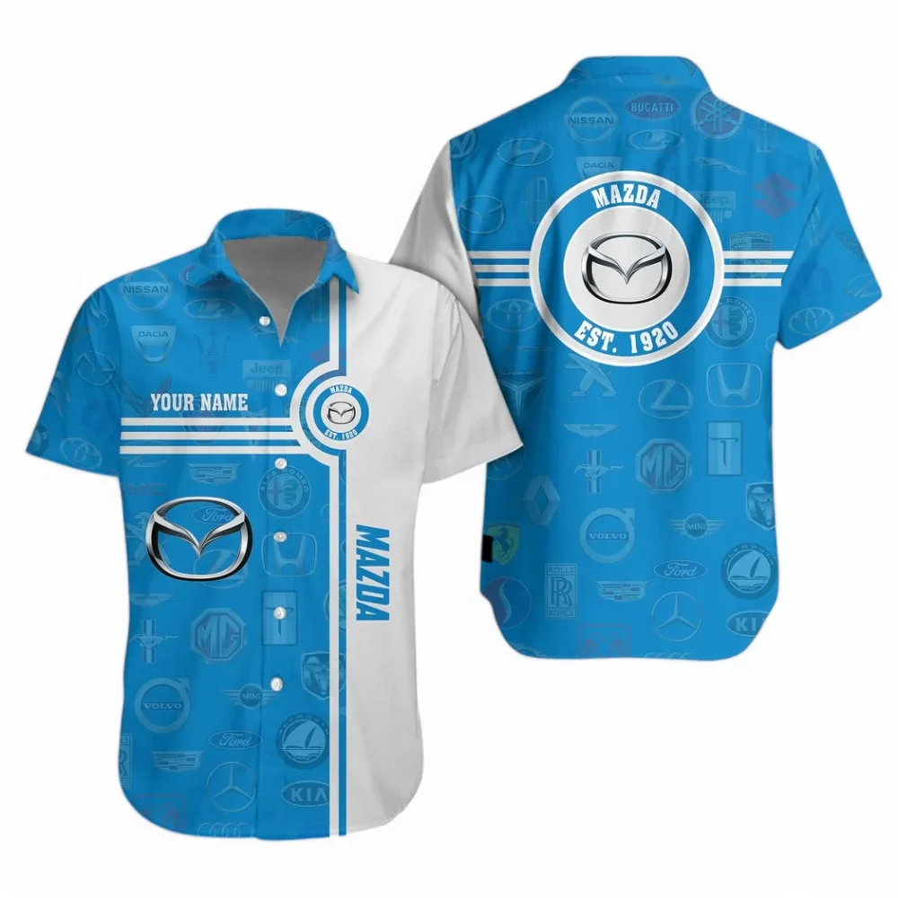 Performance Coupe Hawaiian Shirt Exclusive Logo, Gearhead Style Button Shirt CAR174 - Image 2