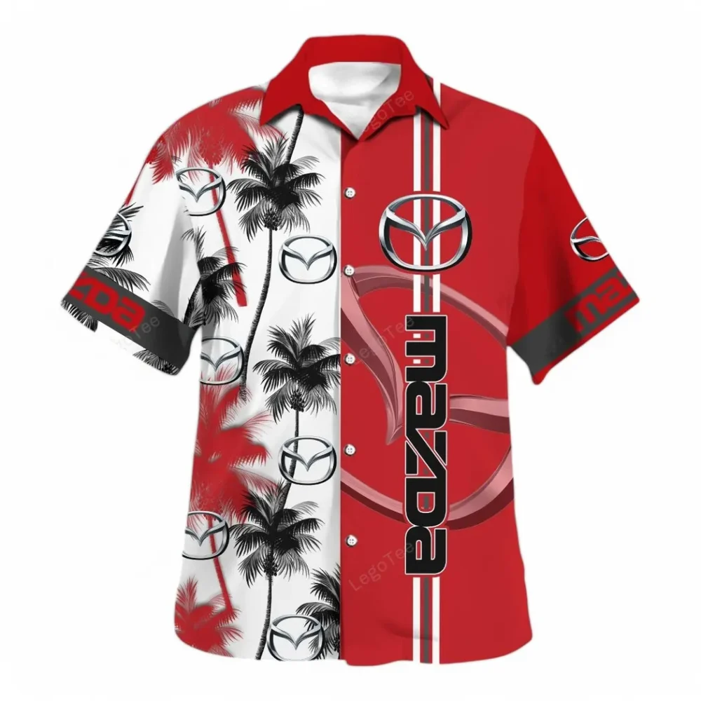 Family Sedan Hawaiian Shirt Exclusive Logo, Performance Gear Button Shirt CAR143 - Image 2