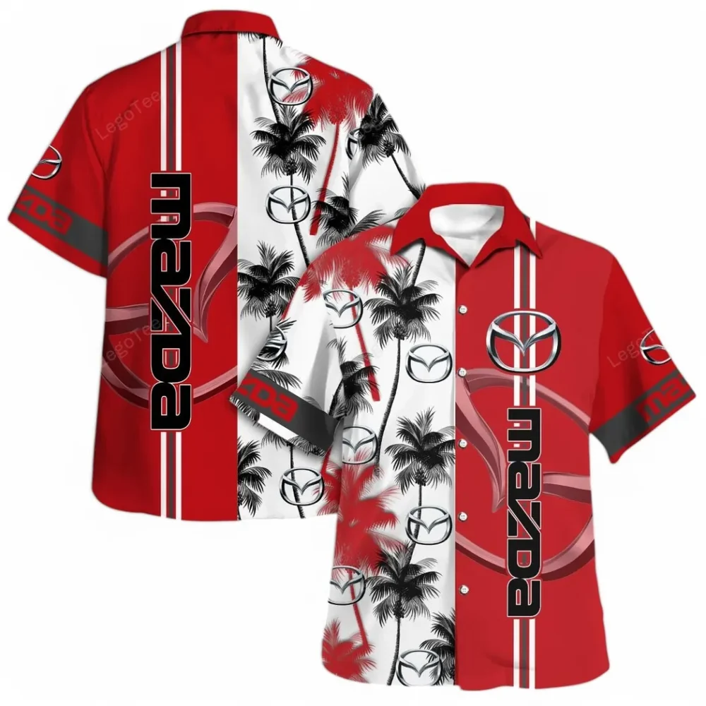 Family Sedan Hawaiian Shirt Exclusive Logo, Performance Gear Button Shirt CAR143 - Image 4