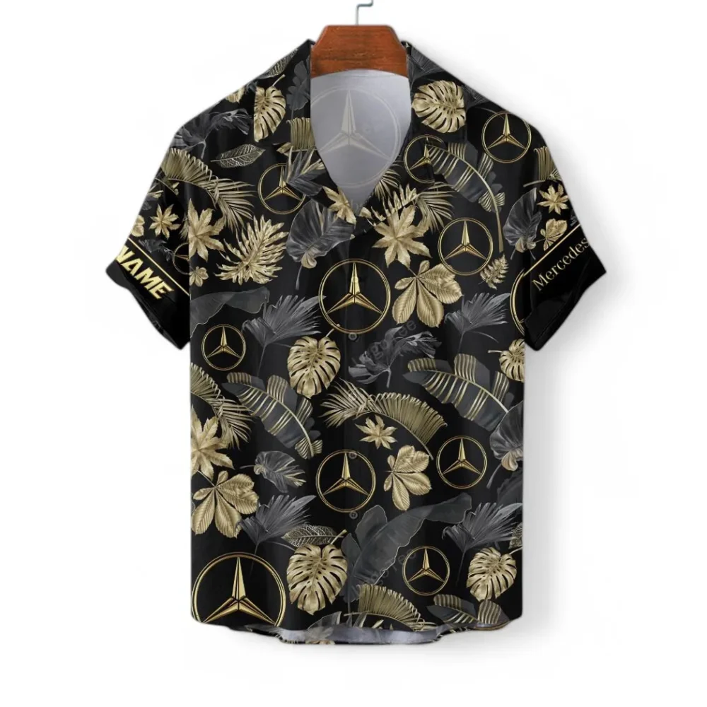 Premium SUV Hawaiian Shirt Exclusive Logo, Chrome Wave Button Shirt CAR139 - Image 3