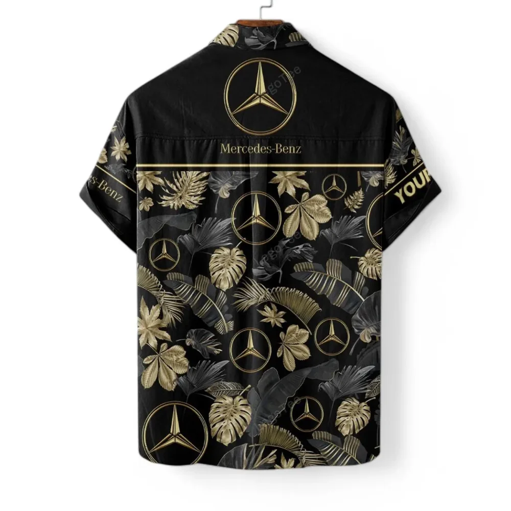 Premium SUV Hawaiian Shirt Exclusive Logo, Chrome Wave Button Shirt CAR139 - Image 4