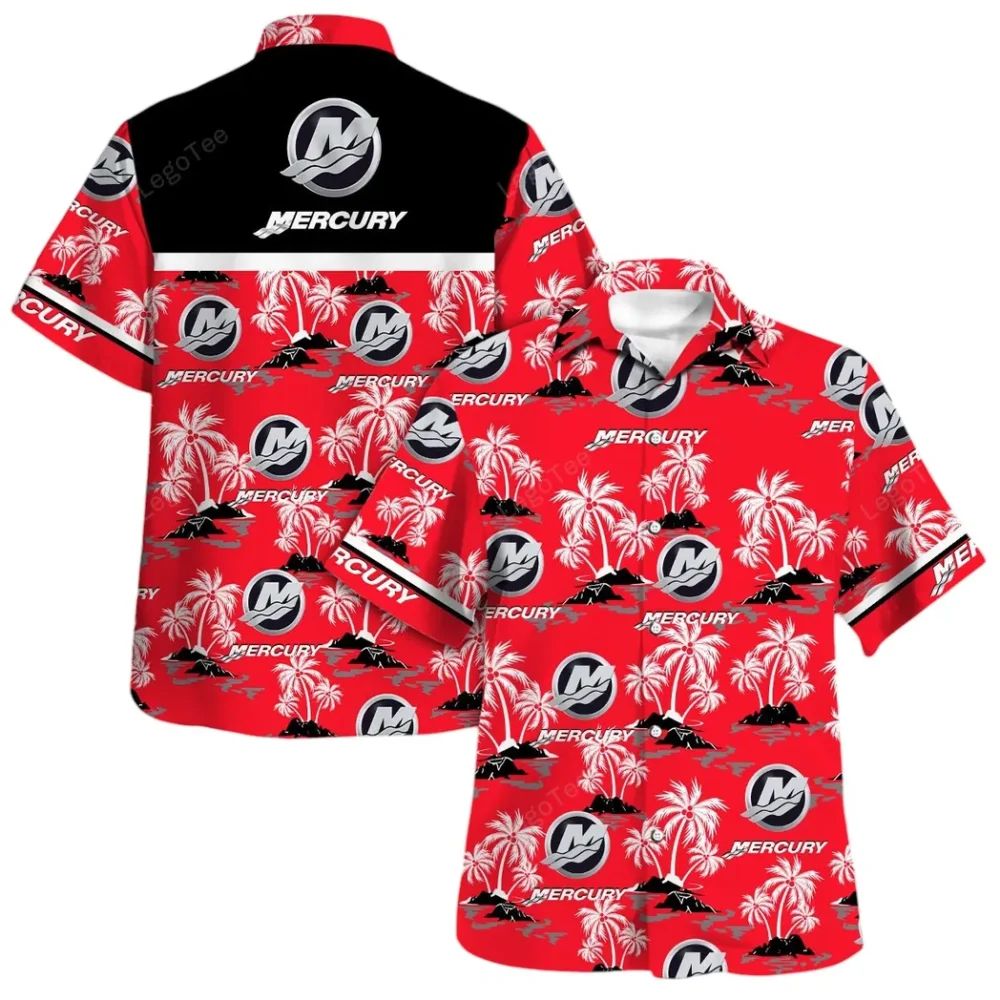 Watercraft Motor Hawaiian Shirt Exclusive Logo, Motorsport Vibe Button Shirt CAR144 - Image 4