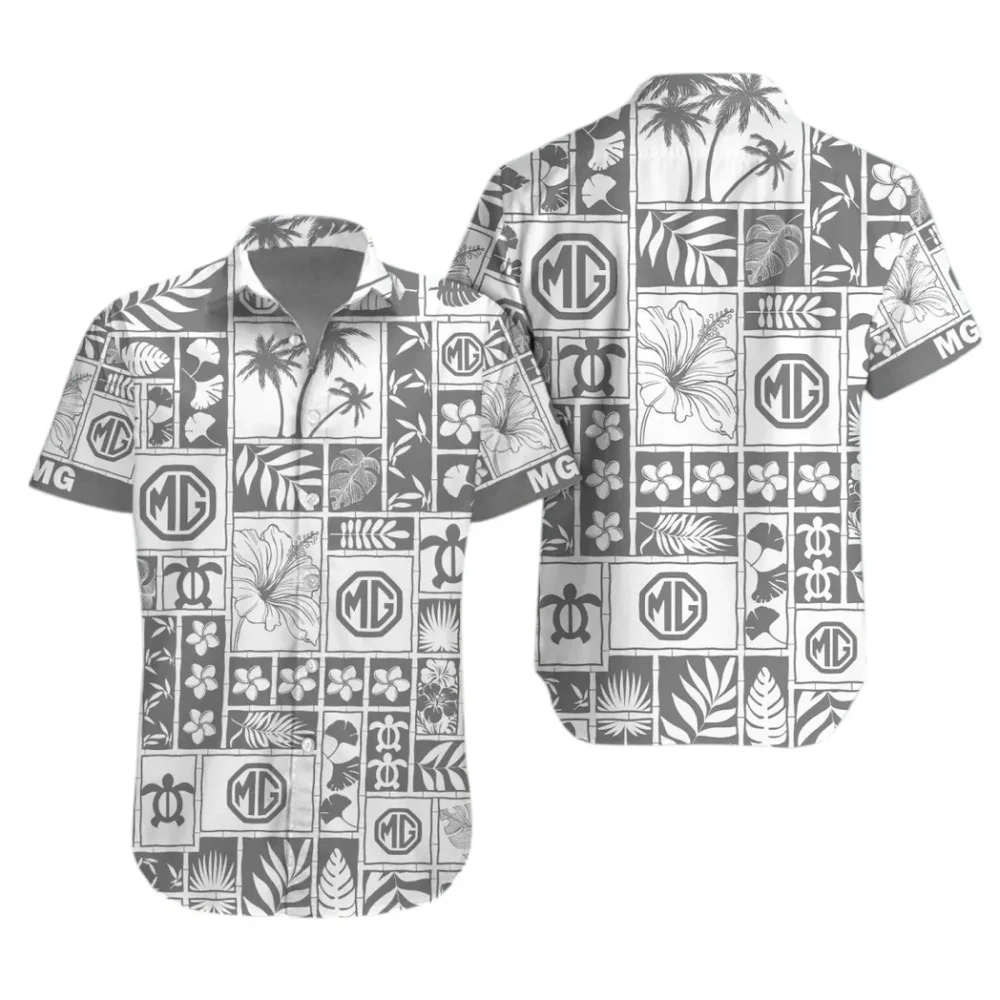 Performance Car Hawaiian Shirt Exclusive Logo, Motor Culture Button Shirt CAR350 - Image 2