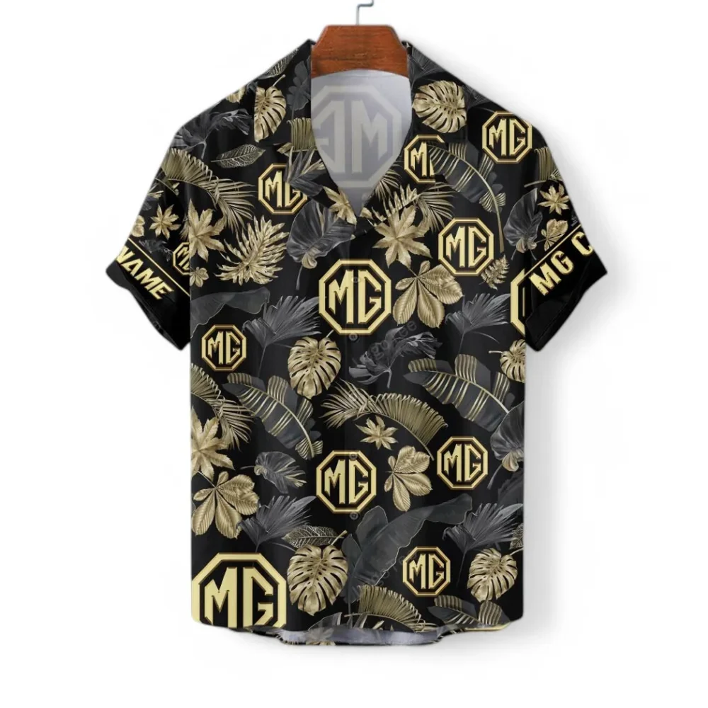 Compact Roadster Hawaiian Shirt Exclusive Logo, Retro Driver Button Shirt CAR139 - Image 3