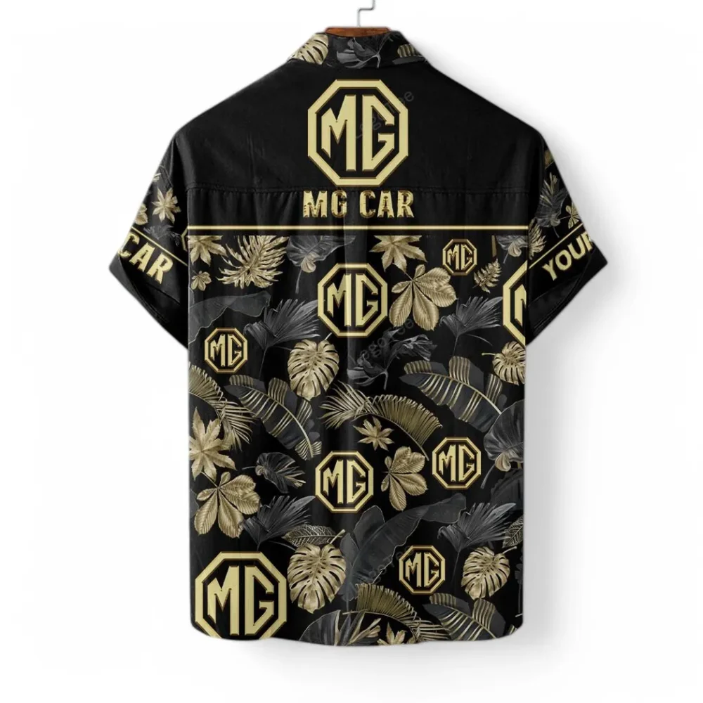 Compact Roadster Hawaiian Shirt Exclusive Logo, Retro Driver Button Shirt CAR139 - Image 4