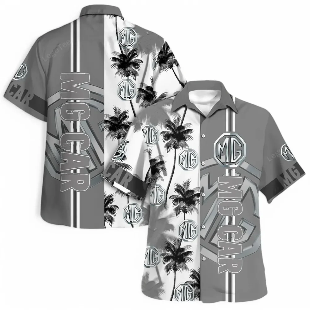 Classic British Car Hawaiian Shirt Exclusive Logo, Street-Ready Button Shirt CAR143 - Image 4