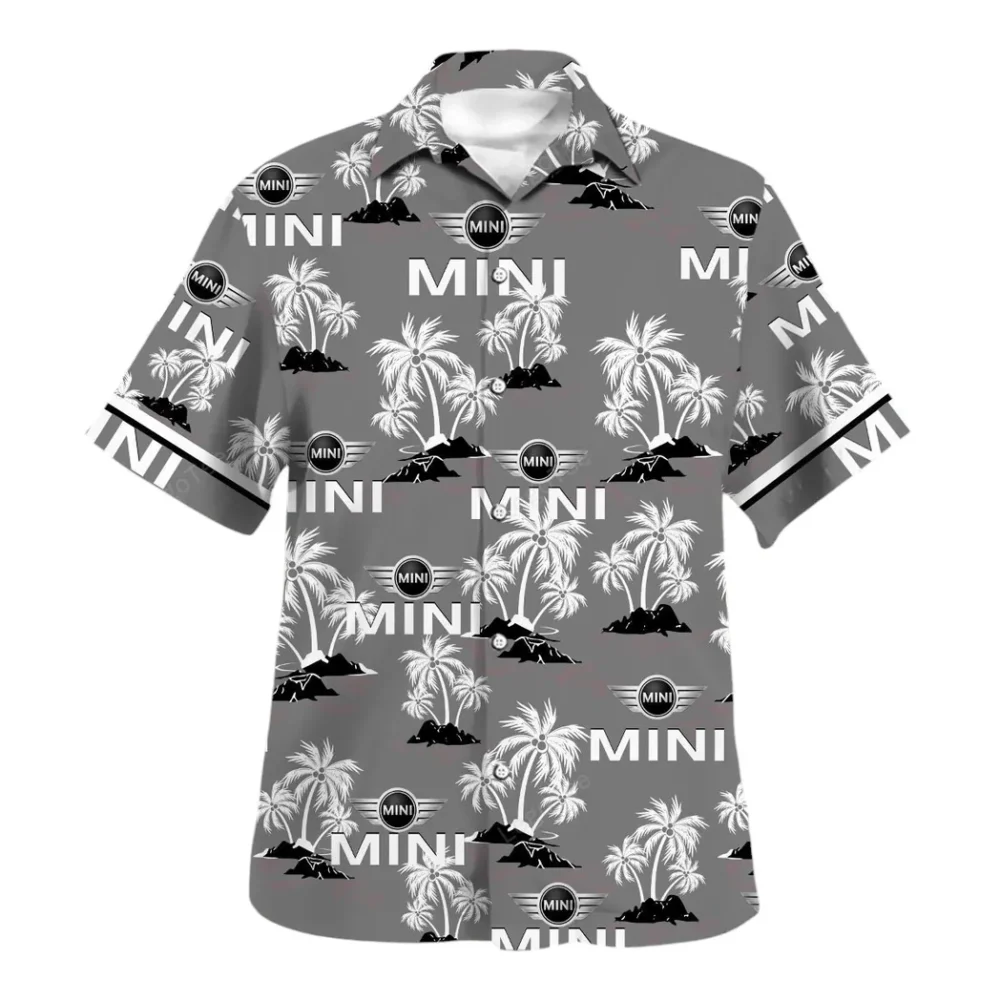 Chic Commuter Hawaiian Shirt Exclusive Logo, Road Life Button Shirt CAR144 - Image 2
