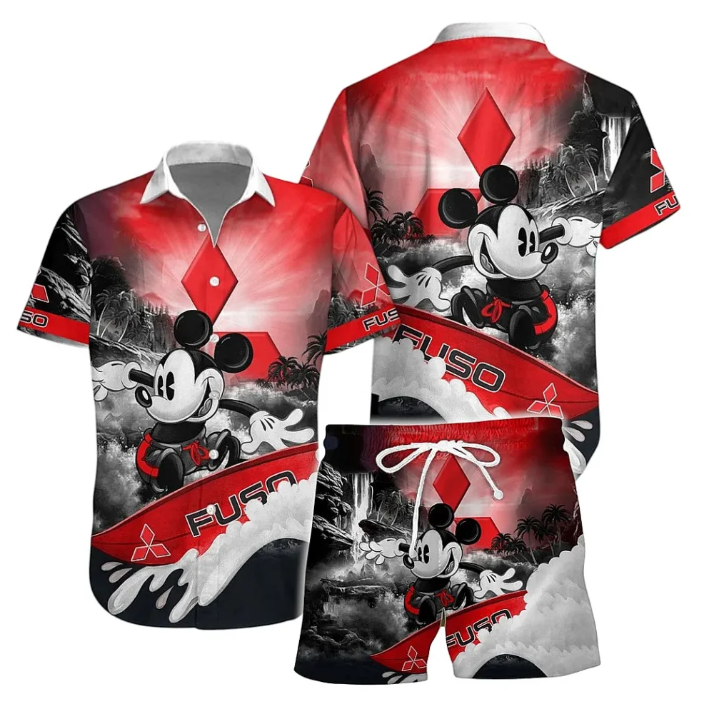 Commercial Lorry Hawaiian Shirt Exclusive Logo, Street Racer Button Shirt CAR151 - Image 2