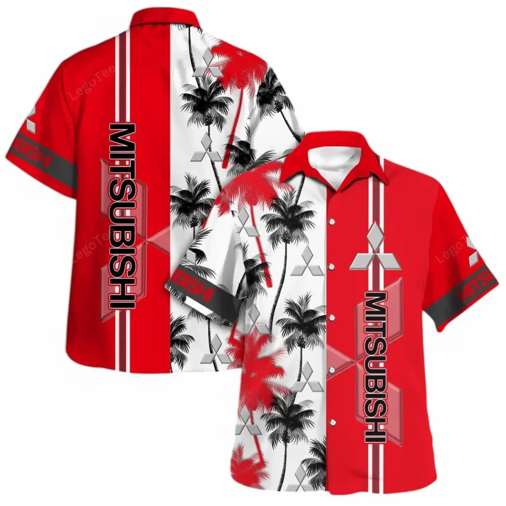 Crossover SUV Hawaiian Shirt Exclusive Logo, Chrome Wave Button Shirt CAR143 - Image 4