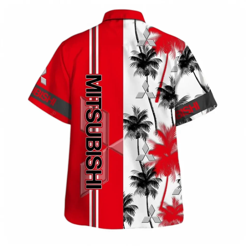 Crossover SUV Hawaiian Shirt Exclusive Logo, Chrome Wave Button Shirt CAR143 - Image 3