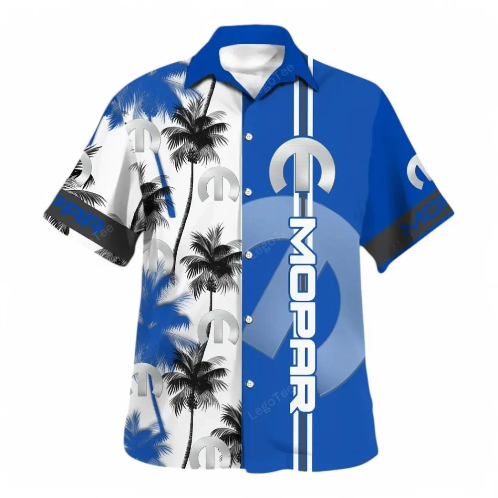 Auto Upgrades Hawaiian Shirt Exclusive Logo, Road-Trip Ready Button Shirt CAR143 - Image 2