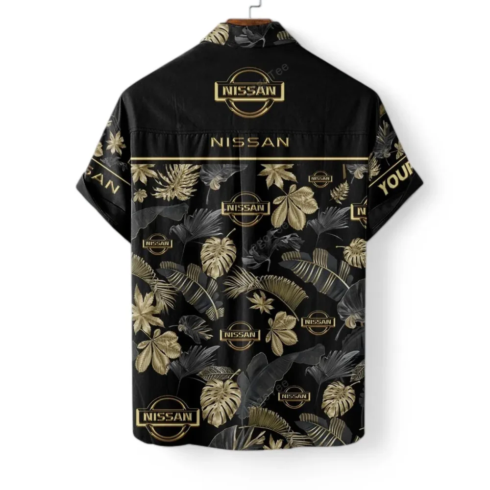 Mid-Size Sedan Hawaiian Shirt Exclusive Logo, Bold Driver Button Shirt CAR139 - Image 4