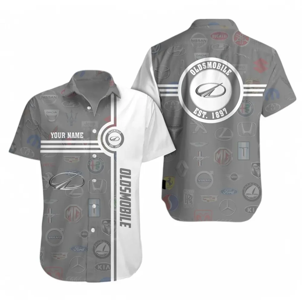 Family Car Hawaiian Shirt Exclusive Logo, Speed Legend Button Shirt CAR174 - Image 2