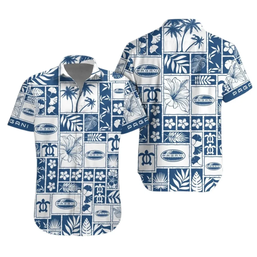 Luxury Coupe Hawaiian Shirt Exclusive Logo, Road-Trip Ready Button Shirt CAR350 - Image 2