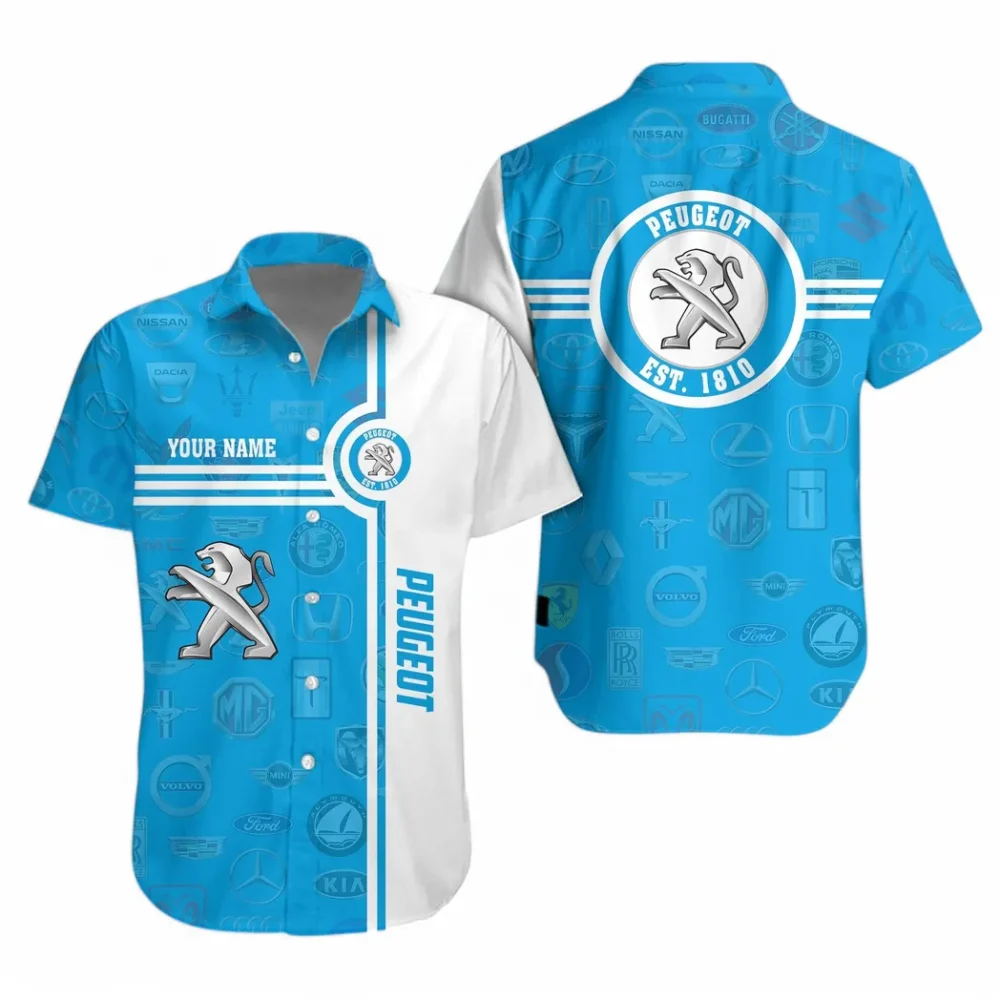 Practical Hatchback Hawaiian Shirt Exclusive Logo, Street-Ready Button Shirt CAR174 - Image 2