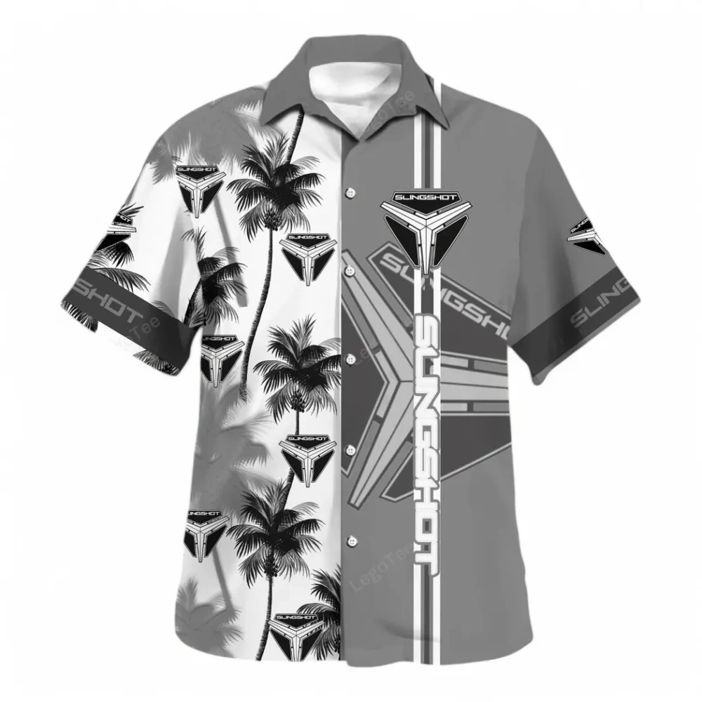 Unique Three-Wheeler Hawaiian Shirt Exclusive Logo, Motorsport Vibe Button Shirt CAR143 - Image 2