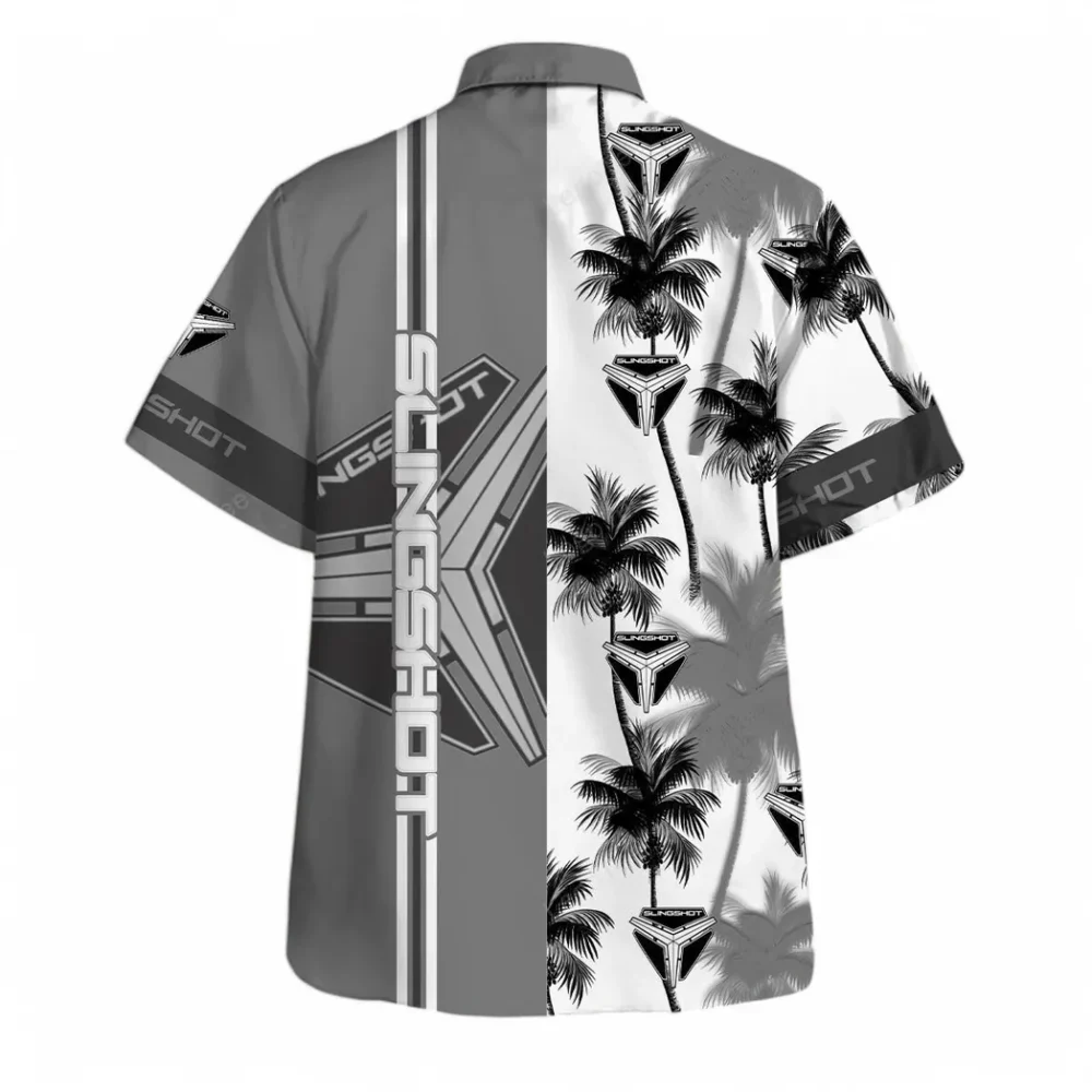 Unique Three-Wheeler Hawaiian Shirt Exclusive Logo, Motorsport Vibe Button Shirt CAR143 - Image 3