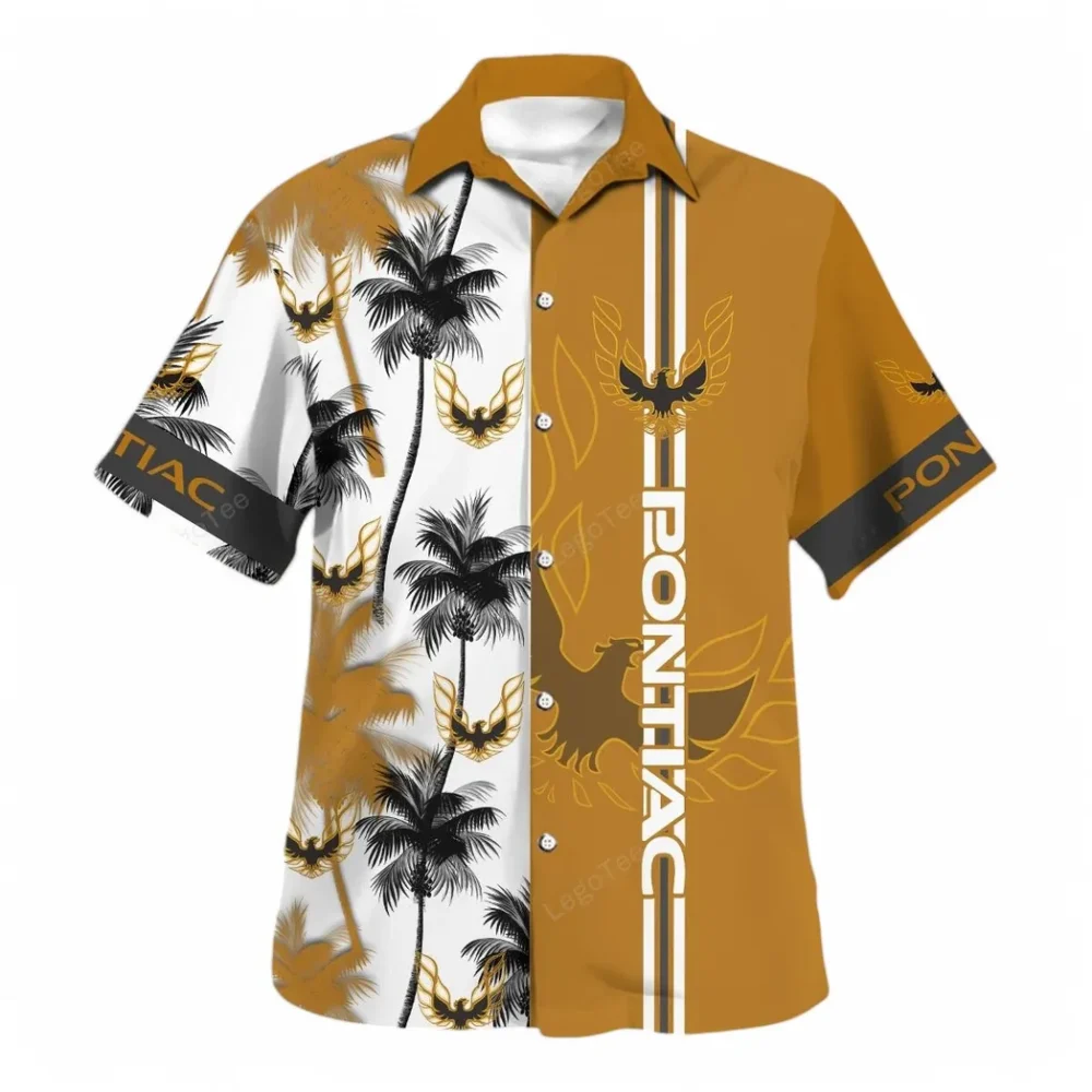Iconic Vehicle Hawaiian Shirt Exclusive Logo, Motor Culture Button Shirt CAR143 - Image 2