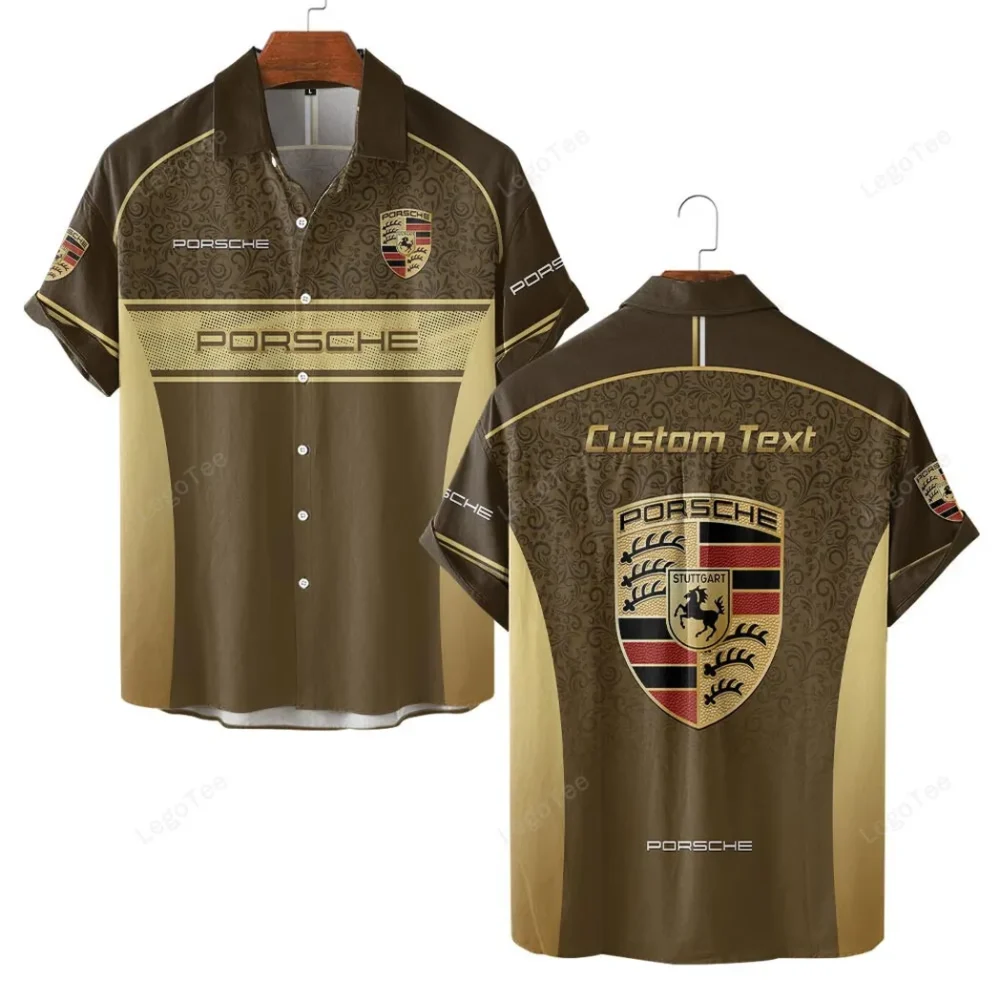 Track Day Machine Hawaiian Shirt Exclusive Logo, Custom Garage Button Shirt CAR137 - Image 2