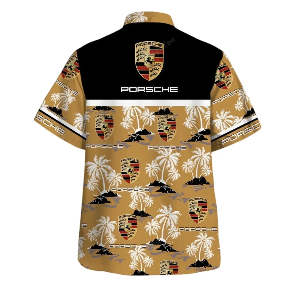 Sports Car Hawaiian Shirt Exclusive Logo, Auto Fan Button Shirt CAR144 - Image 3