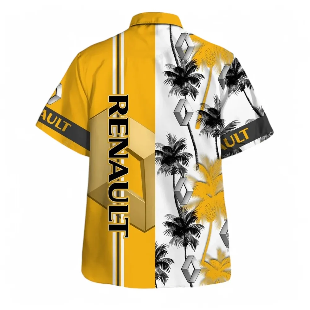 European Automobile Hawaiian Shirt Exclusive Logo, Motorsport Vibe Button Shirt CAR143 - Image 3