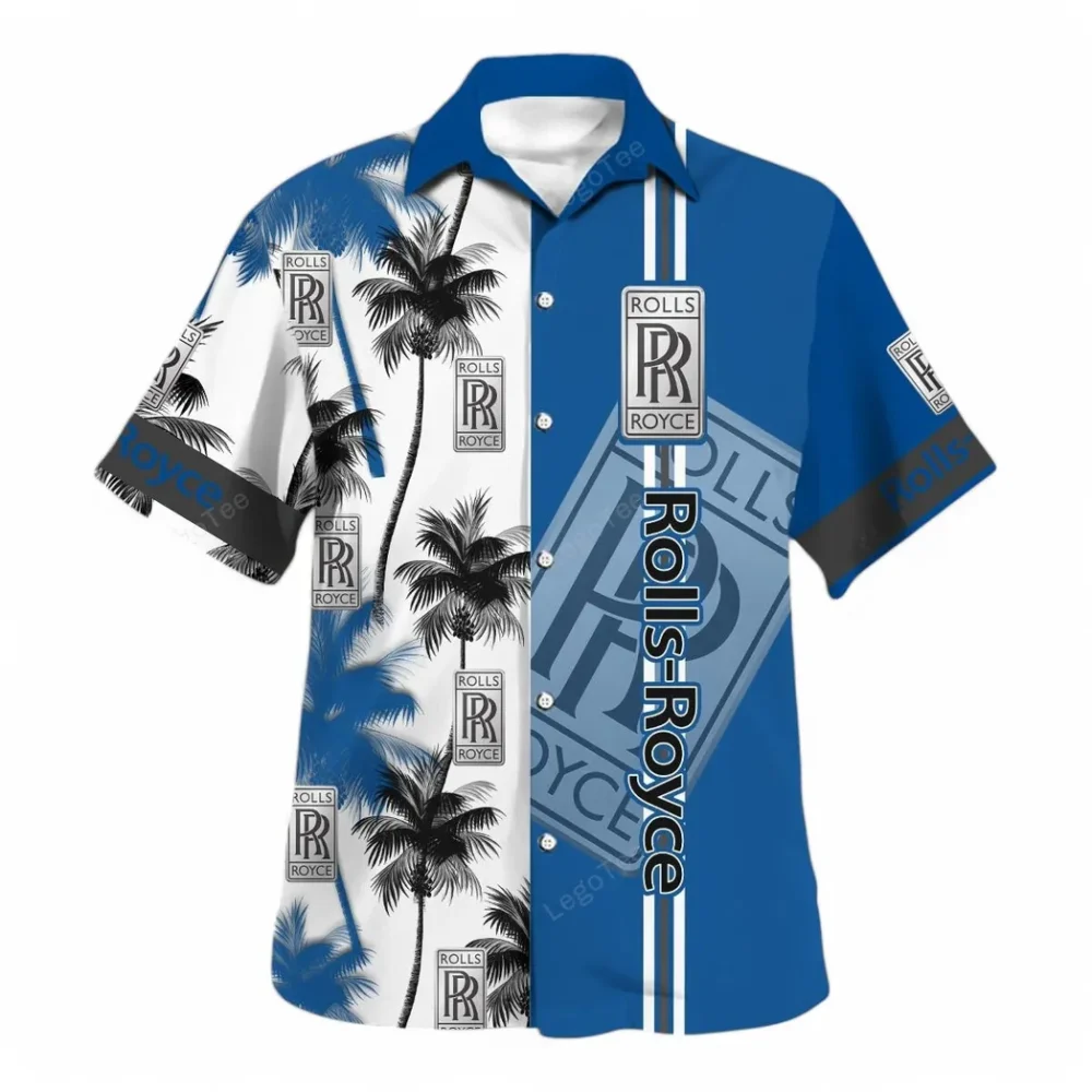 Premium Car Hawaiian Shirt Exclusive Logo, Motorsport Vibe Button Shirt CAR143 - Image 2