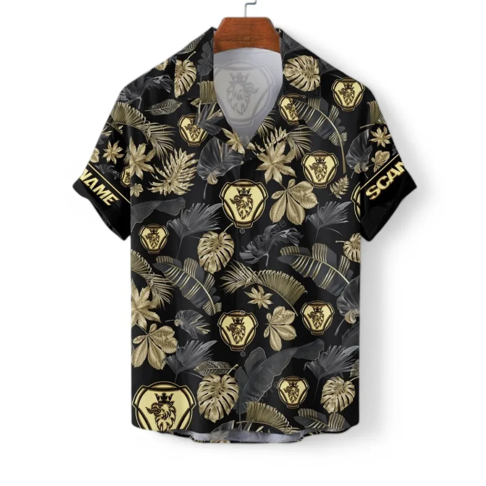 Long-Haul Vehicle Hawaiian Shirt Exclusive Logo, Garage Life Button Shirt CAR139 - Image 3